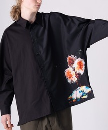 rehacer（レアセル）の「rehacer : × everglouu Contrast Flower Dolman Shirt / コントラスト フラワードルマンシャツ（シャツ/ブラウス）」