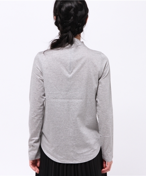 OUTLET（アウトレット）の「【CAPRICIEUX LE'MAGE】ボトルネックロンT（Tシャツ/カットソー・レディース・グレー/カーキ・FREE）」の3枚目の写真