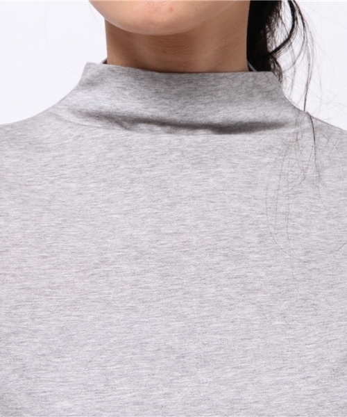 OUTLET（アウトレット）の「【CAPRICIEUX LE'MAGE】ボトルネックロンT（Tシャツ/カットソー・レディース・グレー/カーキ・FREE）」の4枚目の写真
