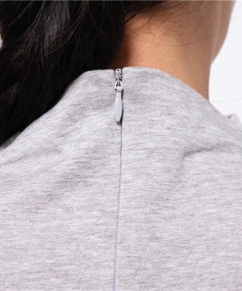 OUTLET（アウトレット）の「【CAPRICIEUX LE'MAGE】ボトルネックロンT（Tシャツ/カットソー・レディース・グレー/カーキ・FREE）」の5枚目の写真