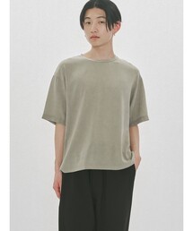 MIDIUMISOLID（ミディウミソリッド）の「MIDIUMISOLID Men’s ハーフスリーブシアーベーシックプルオーバー（Tシャツ/カットソー）」