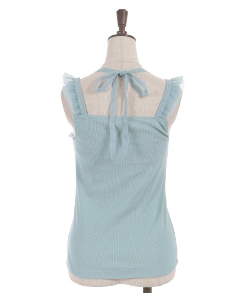 axes femme（アクシーズファム）の「ストラップカップ付タンク（タンクトップ・レディース・ミント/ホワイト/ブラック・MEDIUM/LARGE）」の16枚目の写真