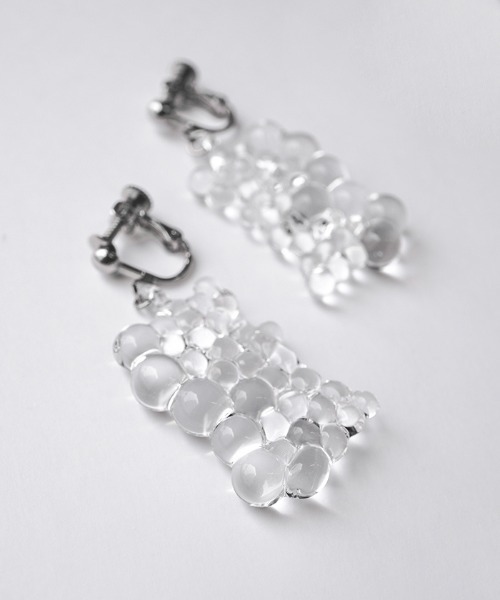 HARIO Lampwork Factory（ハリオランプワークファクトリー）の「vue. イヤリング 深雪（イヤリング・レディース・クリア・FREE）」の3枚目の写真