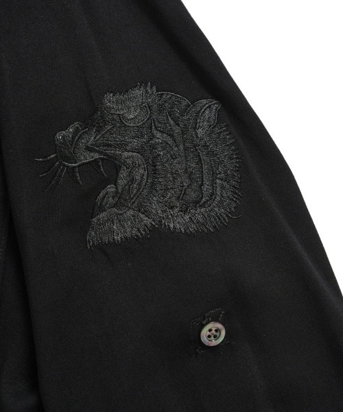 STYLISE（スタイライズ）の「【TAION】ノンダウン ジャパンスペシャル 2WAY レーヨンシャツ / ブラック [TAION-NDSH09JS-LS]（シャツ/ブラウス・メンズ・ブラック・LL/L/M）」の15枚目の写真