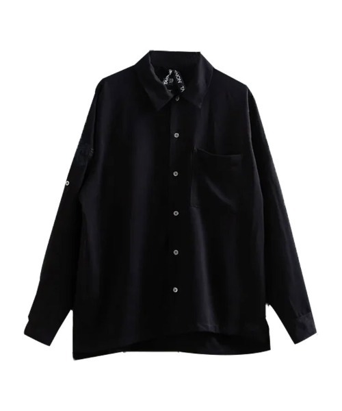 STYLISE（スタイライズ）の「【TAION】ノンダウン ジャパンスペシャル 2WAY レーヨンシャツ / ブラック [TAION-NDSH09JS-LS]（シャツ/ブラウス・メンズ・ブラック・LL/L/M）」の21枚目の写真