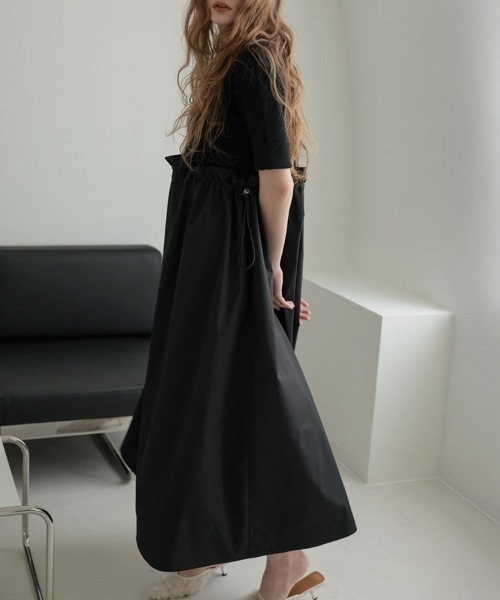 DONOBAN(ドノバン)の「スカラップポロワンピース(ワンピース・レディース・ホワイト/ブラック・ONE SIZE)」の13枚目の写真