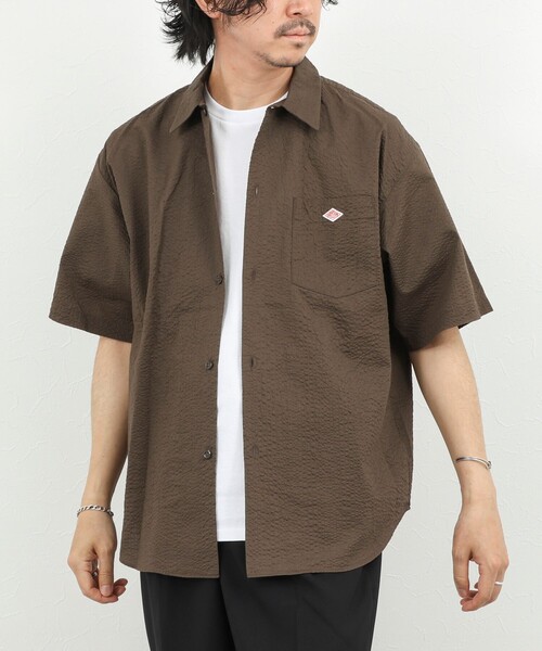 DANTON(ダントン)の「【DANTON/ダントン】60ローン SS SHIRT 26SS(DT-B0434 UKK)(シャツ/ブラウス・メンズ・ブラウン/ブルー・38/40/42/44)」の13枚目の写真