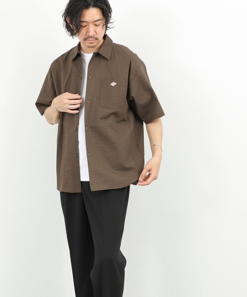 DANTON(ダントン)の「【DANTON/ダントン】60ローン SS SHIRT 26SS(DT-B0434 UKK)(シャツ/ブラウス・メンズ・ブラウン/ブルー・38/40/42/44)」の15枚目の写真