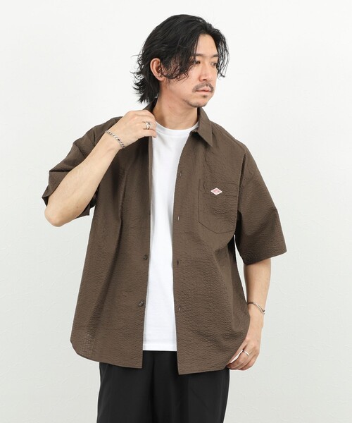DANTON(ダントン)の「【DANTON/ダントン】60ローン SS SHIRT 26SS(DT-B0434 UKK)(シャツ/ブラウス・メンズ・ブラウン/ブルー・38/40/42/44)」の16枚目の写真