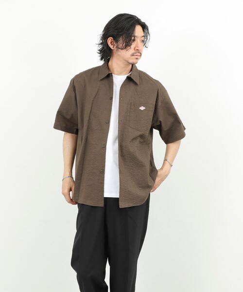 DANTON(ダントン)の「【DANTON/ダントン】60ローン SS SHIRT 26SS(DT-B0434 UKK)(シャツ/ブラウス・メンズ・ブラウン/ブルー・38/40/42/44)」の18枚目の写真