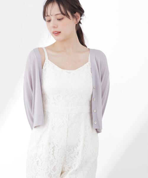 PROPORTION BODY DRESSING（プロポーションボディドレッシング）の「＜UVカット＞シアーカーディガン / 1216174501（カーディガン/ボレロ・レディース・グレー/ピンク/ホワイト/ネイビー・FREE）」の12枚目の写真