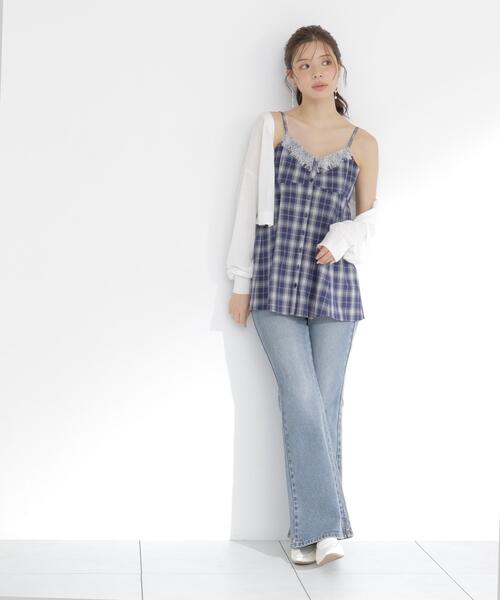 PROPORTION BODY DRESSING（プロポーションボディドレッシング）の「＜UVカット＞シアーカーディガン / 1216174501（カーディガン/ボレロ・レディース・グレー/ピンク/ホワイト/ネイビー・FREE）」の21枚目の写真