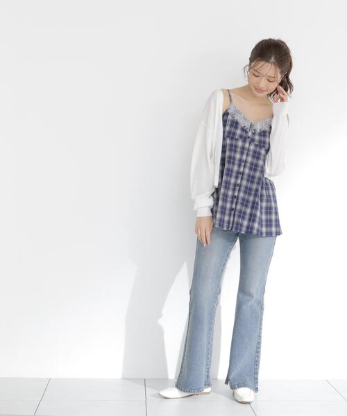 PROPORTION BODY DRESSING（プロポーションボディドレッシング）の「＜UVカット＞シアーカーディガン / 1216174501（カーディガン/ボレロ・レディース・グレー/ピンク/ホワイト/ネイビー・FREE）」の22枚目の写真