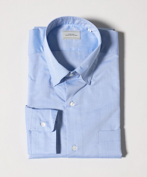green label relaxing(グリーンレーベルリラクシング)の「エブリット TC パナマ スナップ ボタンダウン シャツ -イージーアイロン・通気性-(ビジネスシャツ・メンズ・ホワイト/コバルトブルー・S/XL/L/M)」の22枚目の写真