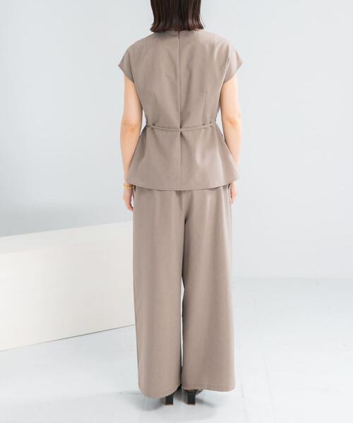 URBAN RESEARCH ROSSO WOMEN(アーバンリサーチ ロッソ)の「『WEB/一部店舗限定』吸水速乾 接触冷感セットアップ(セットアップ・レディース・モカ/ネイビー/ライトベージュ・FREE)」の10枚目の写真