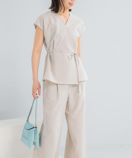 URBAN RESEARCH ROSSO WOMEN(アーバンリサーチ ロッソ)の「『WEB/一部店舗限定』吸水速乾 接触冷感セットアップ(セットアップ・レディース・モカ/ネイビー/ライトベージュ・FREE)」の15枚目の写真