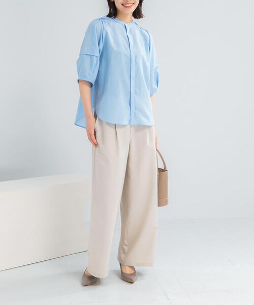 URBAN RESEARCH ROSSO WOMEN(アーバンリサーチ ロッソ)の「『WEB/一部店舗限定』吸水速乾 接触冷感セットアップ(セットアップ・レディース・モカ/ネイビー/ライトベージュ・FREE)」の19枚目の写真