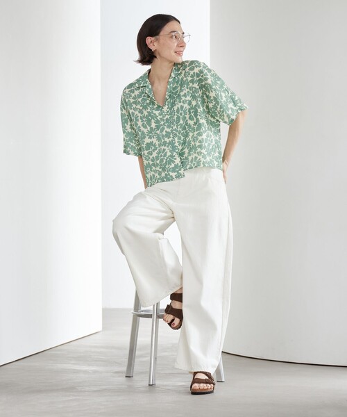 BEAUTY&YOUTH UNITED ARROWS(ビューティーアンドユースユナイテッドアローズ)の「ライトオンス ワイド デニムパンツ(デニムパンツ・レディース・オフホワイト/ライトブルー・M/S/XS)」の7枚目の写真