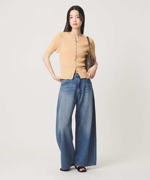 BEAUTY&YOUTH UNITED ARROWS(ビューティーアンドユースユナイテッドアローズ)の「ライトオンス ワイド デニムパンツ(デニムパンツ・レディース・オフホワイト/ライトブルー・M/S/XS)」の9枚目の写真
