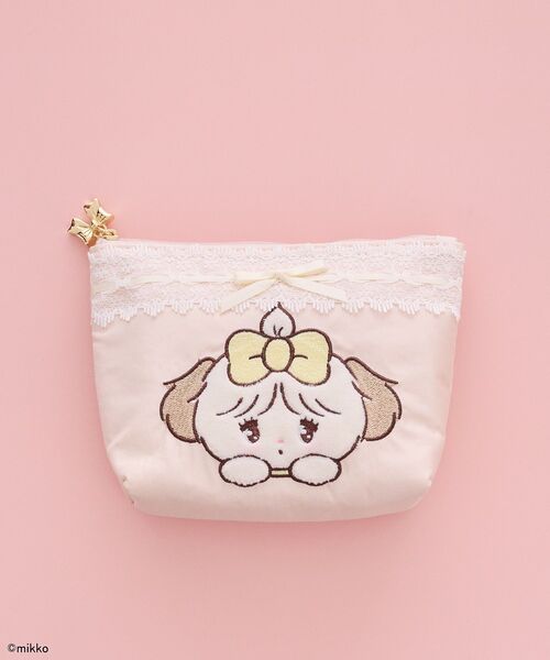 Maison de FLEUR(メゾンドフルール)の「Lil ala mode ポーチ(ポーチ・レディース・イエロー/ピンク/ライトブルー/ライトピンク・FREE)」の1枚目の写真