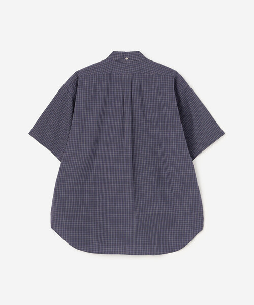 GYMPHLEX(ジムフレックス)の「Gymphlex | コットンワッシャー ボタンダウン半袖シャツ CHECK MEN(シャツ/ブラウス・メンズ・ブルー系その他5・M/L/S)」の3枚目の写真