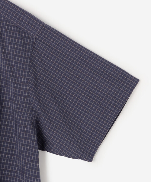GYMPHLEX(ジムフレックス)の「Gymphlex | コットンワッシャー ボタンダウン半袖シャツ CHECK MEN(シャツ/ブラウス・メンズ・ブルー系その他5・M/L/S)」の5枚目の写真