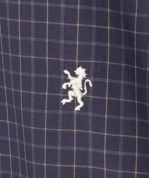 GYMPHLEX(ジムフレックス)の「Gymphlex | コットンワッシャー ボタンダウン半袖シャツ CHECK MEN(シャツ/ブラウス・メンズ・ブルー系その他5・M/L/S)」の8枚目の写真