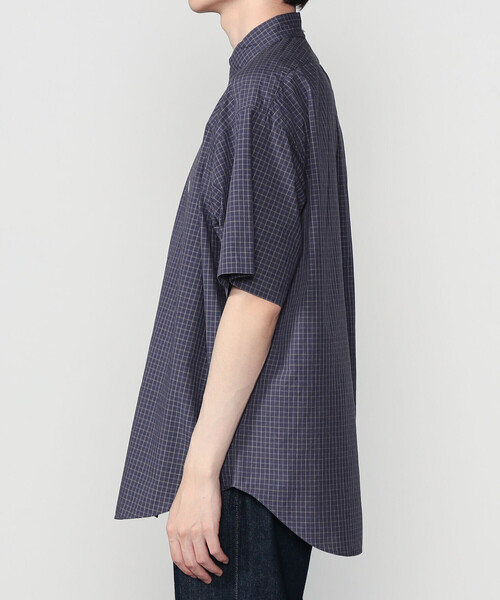 GYMPHLEX(ジムフレックス)の「Gymphlex | コットンワッシャー ボタンダウン半袖シャツ CHECK MEN(シャツ/ブラウス・メンズ・ブルー系その他5・M/L/S)」の10枚目の写真
