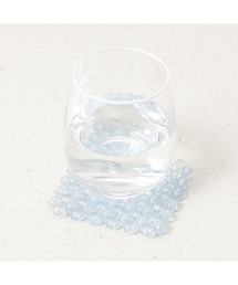 Francfranc（フランフラン）の「ビーズコースター クリア ライトブルー（ランチョンマット/テーブルウェア）」