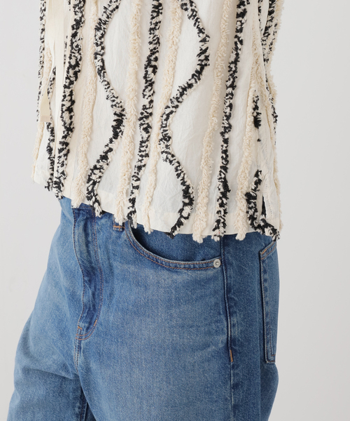 FRAMeWORK(フレームワーク)の「ARCHI FUZZ JQ S/L TOP(その他アウター・レディース・ホワイト・FREE)」の8枚目の写真