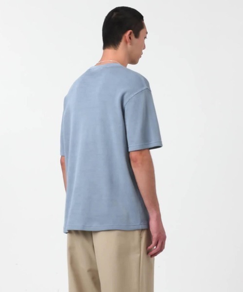 Carhartt WIP(カーハートダブリューアイピー)の「Carhartt WIP S/S NELSON WAFFLE T-SHIRT(カーハートワークインプログレス ショートスリーブネルソンワッフルTシャツ)(Tシャツ/カットソー・メンズ・ブラック/ナチュラル/ブルー系・SMALL/MEDIUM/LARGE/X-LARGE)」の3枚目の写真