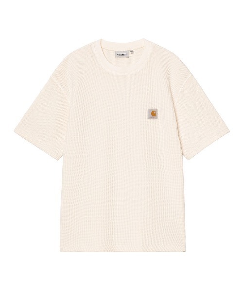 Carhartt WIP(カーハートダブリューアイピー)の「Carhartt WIP S/S NELSON WAFFLE T-SHIRT(カーハートワークインプログレス ショートスリーブネルソンワッフルTシャツ)(Tシャツ/カットソー・メンズ・ブラック/ナチュラル/ブルー系・SMALL/MEDIUM/LARGE/X-LARGE)」の8枚目の写真