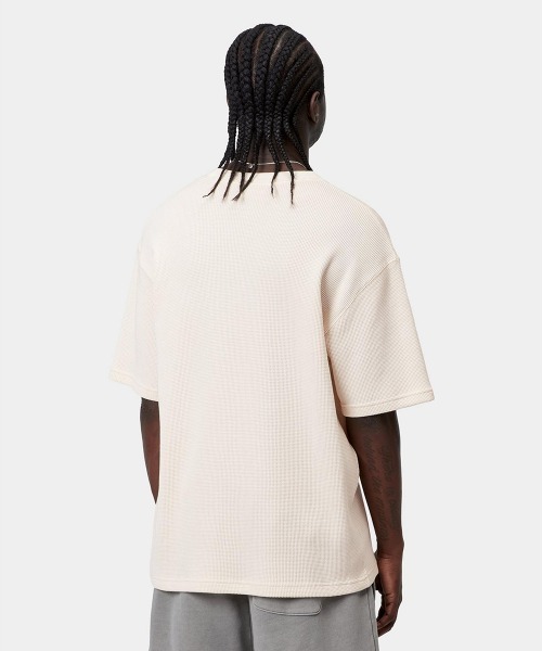 Carhartt WIP(カーハートダブリューアイピー)の「Carhartt WIP S/S NELSON WAFFLE T-SHIRT(カーハートワークインプログレス ショートスリーブネルソンワッフルTシャツ)(Tシャツ/カットソー・メンズ・ブラック/ナチュラル/ブルー系・SMALL/MEDIUM/LARGE/X-LARGE)」の11枚目の写真