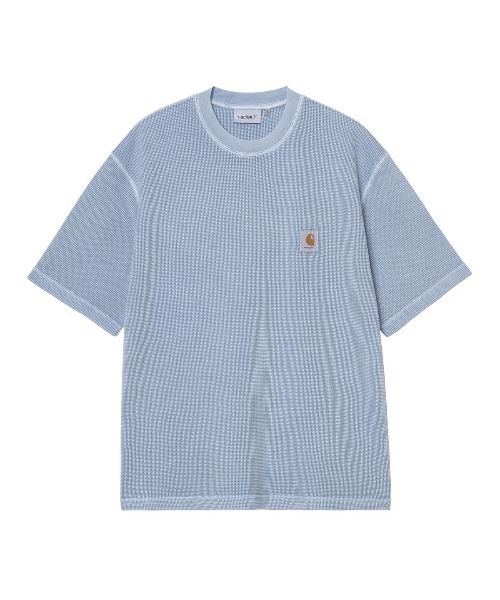Carhartt WIP(カーハートダブリューアイピー)の「Carhartt WIP S/S NELSON WAFFLE T-SHIRT(カーハートワークインプログレス ショートスリーブネルソンワッフルTシャツ)(Tシャツ/カットソー・メンズ・ブラック/ナチュラル/ブルー系・SMALL/MEDIUM/LARGE/X-LARGE)」の13枚目の写真