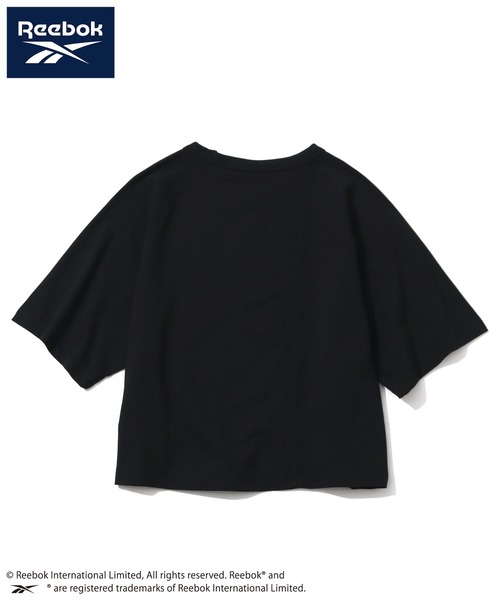Reebok（リーボック）の「【Reebok/リーボック】刺繍ロゴ クロップド丈 ラグラン半袖Tシャツ（Tシャツ/カットソー・レディース・ネイビー×ホワイト/ブラック/ホワイト×ブラック・M/L）」の10枚目の写真