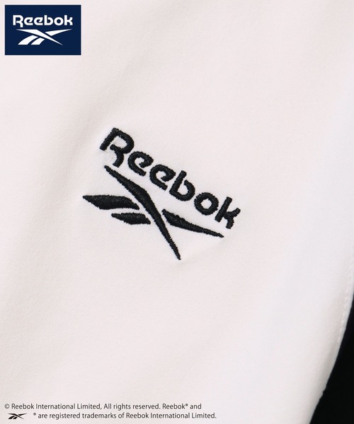 Reebok（リーボック）の「【Reebok/リーボック】刺繍ロゴ クロップド丈 ラグラン半袖Tシャツ（Tシャツ/カットソー・レディース・ネイビー×ホワイト/ブラック/ホワイト×ブラック・M/L）」の5枚目の写真