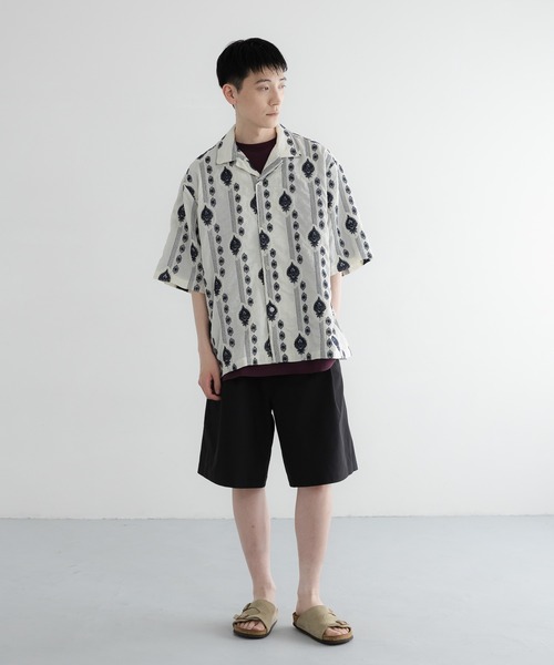 LOWRYS FARM（ローリーズファーム）の「【LFM(U)】エンブロイダリーＯＣシャツＳＳ　 761946（シャツ/ブラウス・メンズ・グリーン/ネイビー・MEDIUM/LARGE）」の17枚目の写真