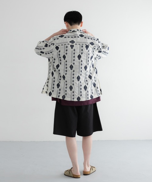 LOWRYS FARM（ローリーズファーム）の「【LFM(U)】エンブロイダリーＯＣシャツＳＳ　 761946（シャツ/ブラウス・メンズ・グリーン/ネイビー・MEDIUM/LARGE）」の18枚目の写真