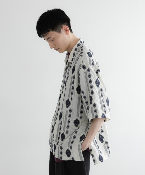 LOWRYS FARM（ローリーズファーム）の「【LFM(U)】エンブロイダリーＯＣシャツＳＳ　 761946（シャツ/ブラウス・メンズ・グリーン/ネイビー・MEDIUM/LARGE）」の21枚目の写真