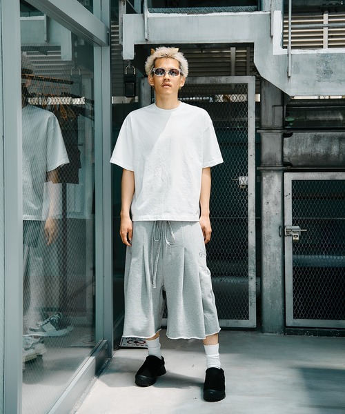 SHINYAKOZUKA（シンヤコヅカ）の「CONZ別注　ORDINARY HOME BAGGY SHORTS/ハーフパンツ/スウェットパンツ/夏服/SHINYAKOZUKA（その他パンツ・メンズ・ホワイト/ブラック/グレー・L/M/S）」の3枚目の写真