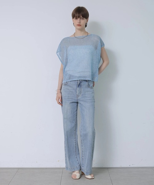 CADUNE(カデュネ)の「ハートセンタープレスデニム(その他パンツ・レディース・ブルー/ネイビー/ライトブルー・38/36/34/40)」の17枚目の写真