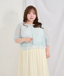 Louiosy（ルオシー）の「【Louiosy】【大きいサイズ】2wayレーストップス（シャツ/ブラウス）」