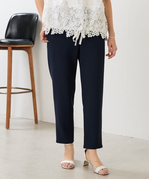 BEARDSLEY(ビアズリー)の「ウエストリブスリムパンツ(その他パンツ・レディース・ネイビー/ブラック/アイボリー・0/2/1)」の10枚目の写真