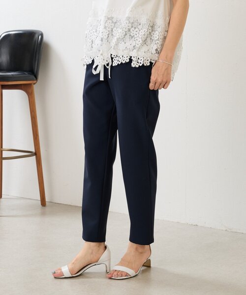 BEARDSLEY(ビアズリー)の「ウエストリブスリムパンツ(その他パンツ・レディース・ネイビー/ブラック/アイボリー・0/2/1)」の11枚目の写真