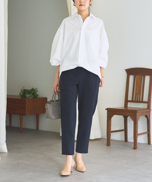 BEARDSLEY(ビアズリー)の「ウエストリブスリムパンツ(その他パンツ・レディース・ネイビー/ブラック/アイボリー・0/2/1)」の19枚目の写真