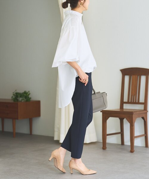 BEARDSLEY(ビアズリー)の「ウエストリブスリムパンツ(その他パンツ・レディース・ネイビー/ブラック/アイボリー・0/2/1)」の20枚目の写真