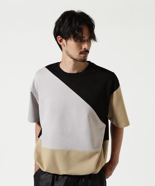 BEAVER(ビーバー)の「B omnivore/ビーオムニボー PANEL TEE パネル切り替えTEE(Tシャツ/カットソー・メンズ・ブラック・L/M)」の17枚目の写真