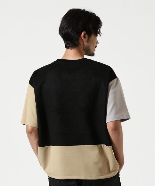 BEAVER(ビーバー)の「B omnivore/ビーオムニボー PANEL TEE パネル切り替えTEE(Tシャツ/カットソー・メンズ・ブラック・L/M)」の16枚目の写真