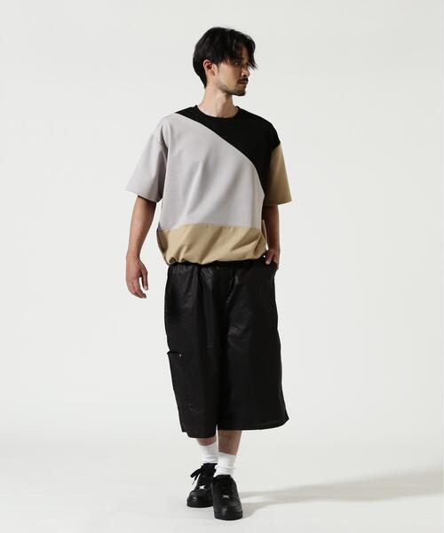 BEAVER(ビーバー)の「B omnivore/ビーオムニボー PANEL TEE パネル切り替えTEE(Tシャツ/カットソー・メンズ・ブラック・L/M)」の14枚目の写真