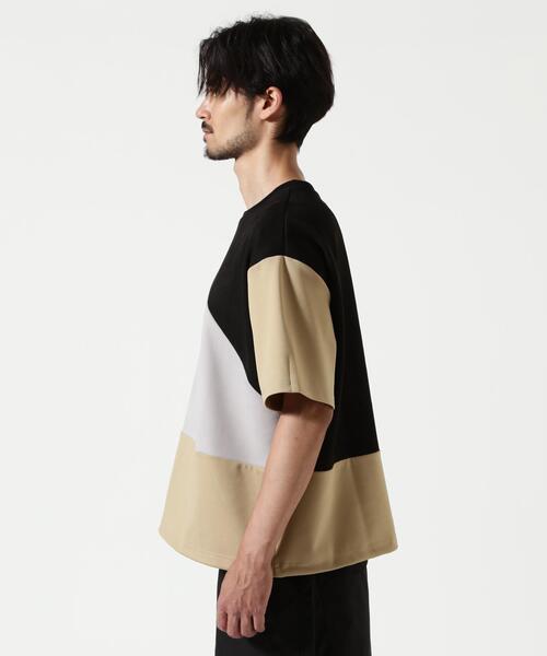 BEAVER(ビーバー)の「B omnivore/ビーオムニボー PANEL TEE パネル切り替えTEE(Tシャツ/カットソー・メンズ・ブラック・L/M)」の13枚目の写真